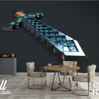 3D foto tapeta mača 3D-100 - 3d fototapete