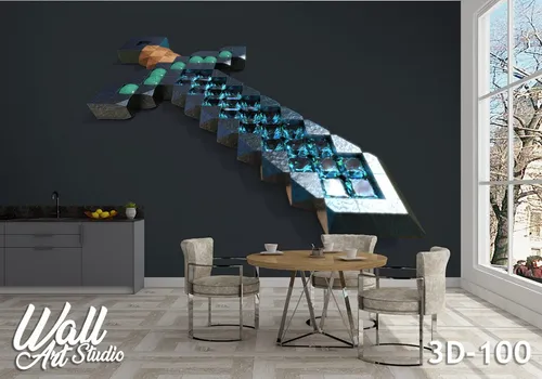 3D foto tapeta mača 3D-100 - 3d fototapete