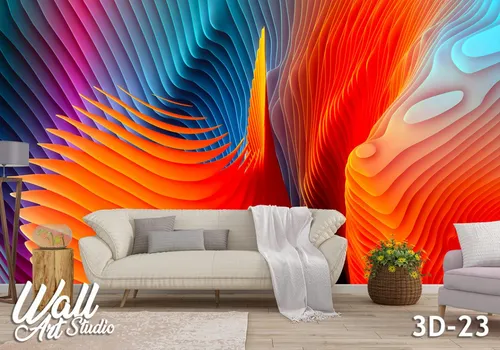 3D foto tapeta šara narandžasta 3D-23 - 3d fototapete