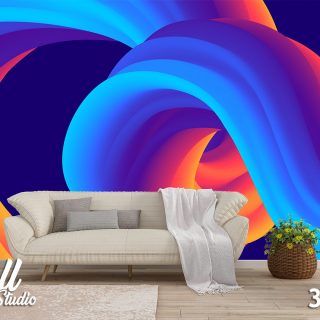 3D foto tapeta plavi talas 3D-38 - 3d fototapete