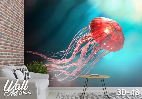 3D foto tapeta meduza 3D-48 - 3d fototapete