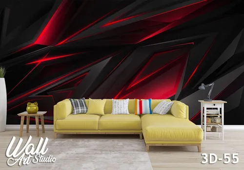 3D foto tapeta crvena svetlost 3D-55 - 3d fototapete