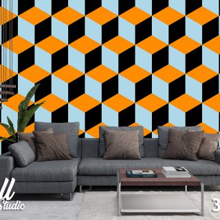 3D foto tapeta kockice šara 3D-57 - 3d fototapete