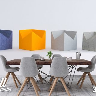 3D foto tapeta betonske kocke 3D-64 - 3d fototapete