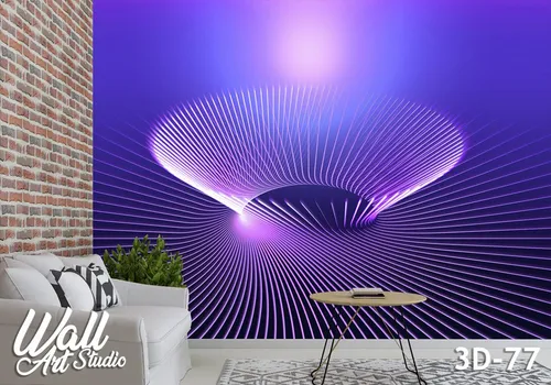 3D foto tapeta ljubičasto 3D-77 - 3d fototapete