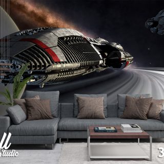 3D foto tapeta svemirski brod 9 3D-89 - 3d fototapete