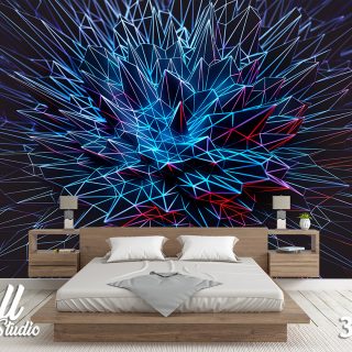 3D foto tapeta plavo 3D-91 - 3d fototapete