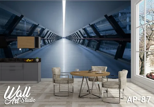 Apstrakcija foto tapeta viadukt AP-87 - Tapete za zid Apstrakcija