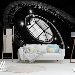 Arhitektura foto tapeta spiralne stepenice 1 - Tapete za zid Arhitektura