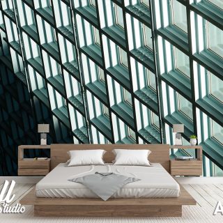 Arhitektura foto tapeta metalna konstrukcija - Tapete za zid Arhitektura