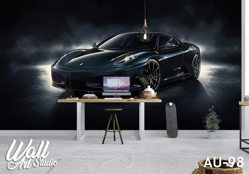 Automobili foto tapeta Ferrari crni - Tapete za zid Automobili