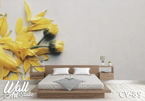 Cveće foto tapeta žuti tulipan - Tapete za zid Cveće
