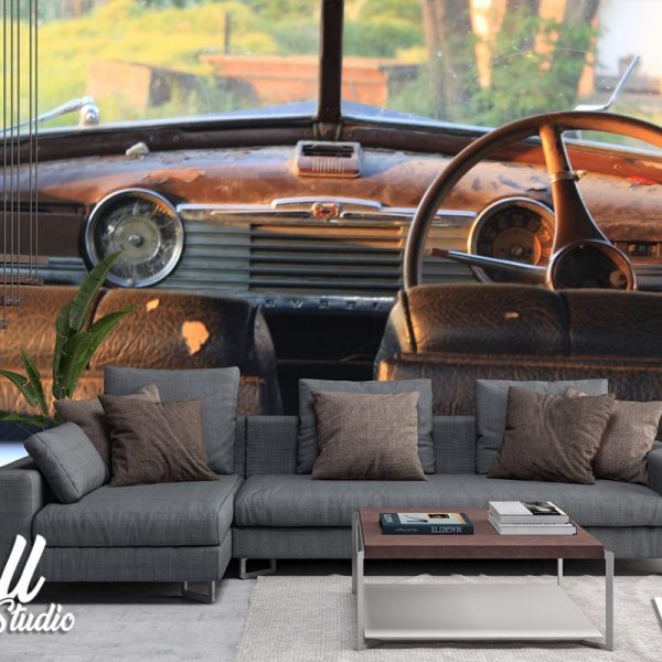 Foto tapeta retro automobil 1 - Tapete za zid Vintage