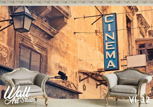 Foto tapeta bioskop - Tapete za zid Vintage