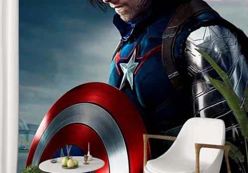 Foto tapeta Captain America vs Bucky Barnes - Tapete za zid Marvel