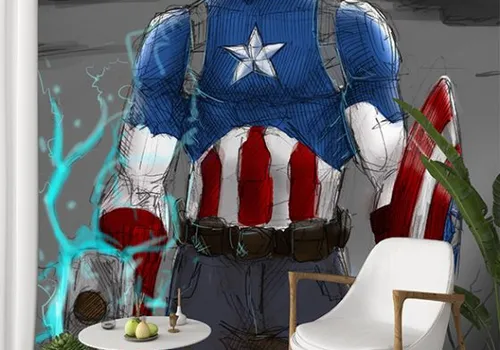 Foto tapeta Captain America 1 - Tapete za zid Marvel