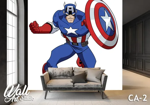 Foto tapeta Captain America 10 - Tapete za zid Marvel