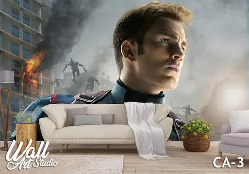 Foto tapeta Captain America 9 - Tapete za zid Marvel