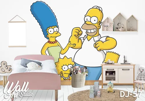 Foto tapeta porodica Simpson - Tapete za zid Dečije