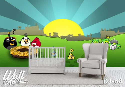 Foto tapeta Angry birds - Tapete za zid Dečije
