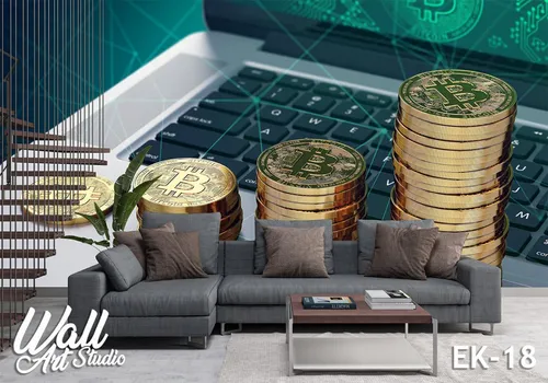 Foto tapeta bitcoin 2 - Tapete za zid Ekonomija