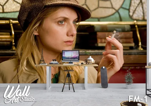 Foto tapeta devojka sa cigaretom - FILMOVI
