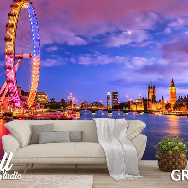 Foto tapeta London eye - Fototapete za zid - Gradovi