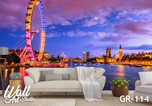 Foto tapeta London eye - Fototapete za zid - Gradovi