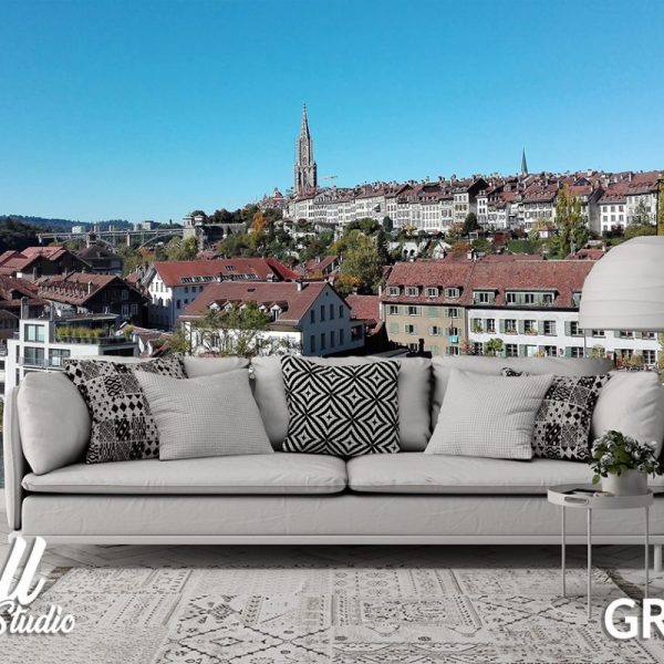 Foto tapeta gradić i crkva - Fototapete za zid - Gradovi