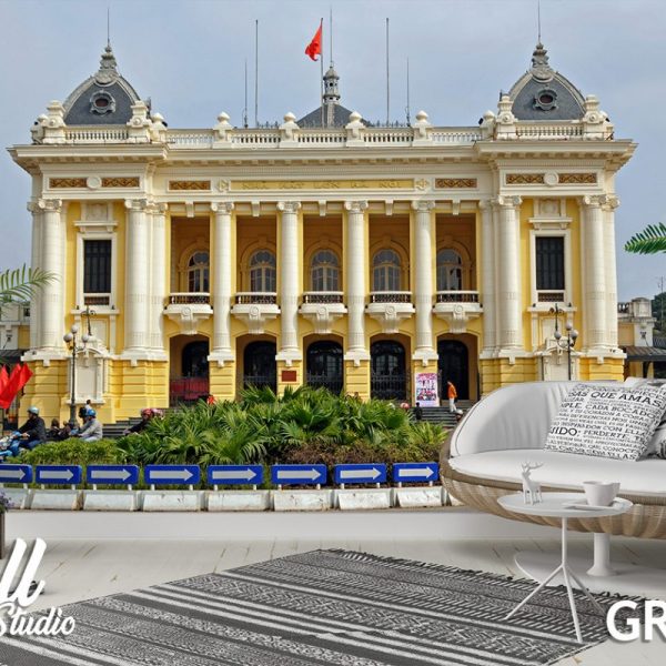 Foto tapeta gradska kuća - Fototapete za zid - Gradovi