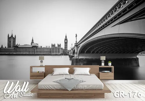 Foto tapeta londonski most i Big Ben - Fototapete za zid - Gradovi