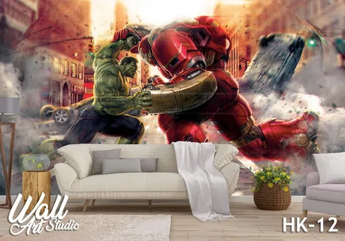 Foto tapeta Hulk vs Hulkbuster - Tapete za zid Marvel