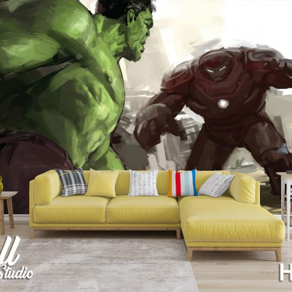 Foto tapeta Hulk vs Hulkbuster - Tapete za zid Marvel
