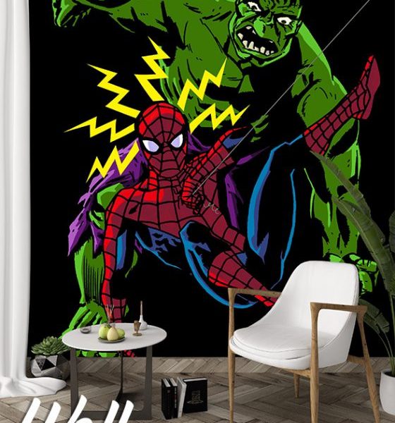Foto tapeta Hulk vs Spiderman - Tapete za zid Marvel