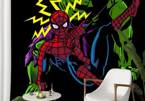 Foto tapeta Hulk vs Spiderman - Tapete za zid Marvel
