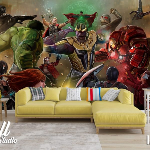 Foto tapeta Avengers vs Thanos - Tapete za zid Marvel