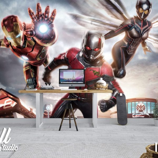 Foto tapeta Ant-Man and the Wasp vs Iron man - Tapete za zid Marvel