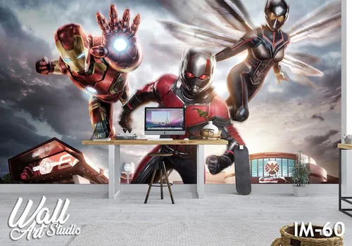 Foto tapeta Ant-Man and the Wasp vs Iron man - Tapete za zid Marvel