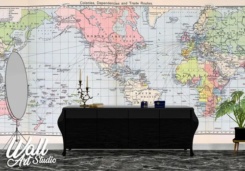 Foto tapeta mapa sveta 67 - Tapete za zid Mape sveta