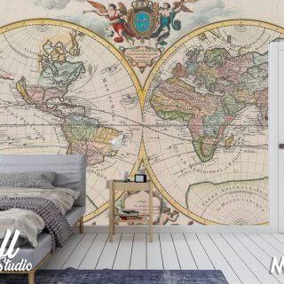 Foto tapeta mapa sveta 63 - Tapete za zid Mape sveta