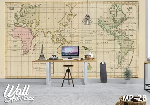 Foto tapeta mapa sveta 58 - Tapete za zid Mape sveta