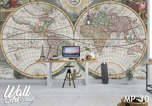 Foto tapeta mapa sveta 56 - Tapete za zid Mape sveta