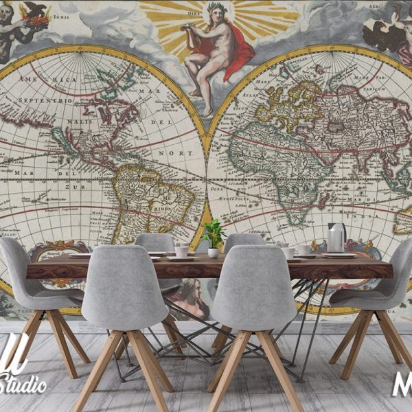Foto tapeta mapa sveta 54 - Tapete za zid Mape sveta