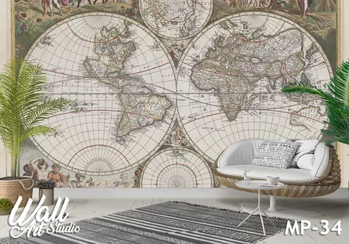 Foto tapeta mapa sveta 52 - Tapete za zid Mape sveta