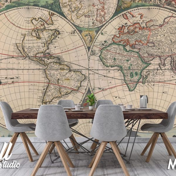 Foto tapeta mapa sveta 48 - Tapete za zid Mape sveta