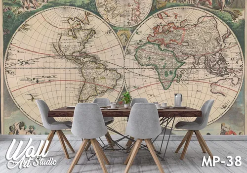 Foto tapeta mapa sveta 48 - Tapete za zid Mape sveta