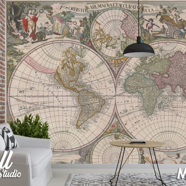 Foto tapeta mapa sveta 46 - Tapete za zid Mape sveta