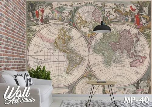 Foto tapeta mapa sveta 46 - Tapete za zid Mape sveta