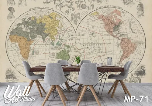 Foto tapeta mapa sveta 17 - Tapete za zid Mape sveta