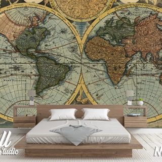 Foto tapeta mapa sveta - Tapete za zid Mape sveta